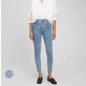 Gap Tall sky-high rise true skinny jeans